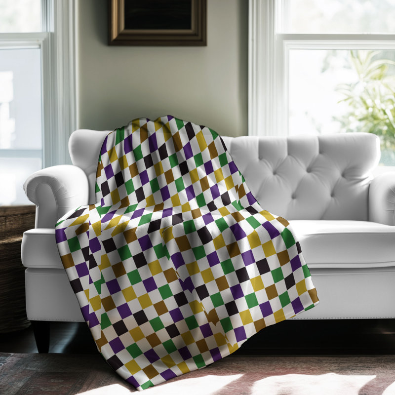 Parade couleurs - 1 pièce Sherpa Premium couverture 0020, L 50 po x L 60 po