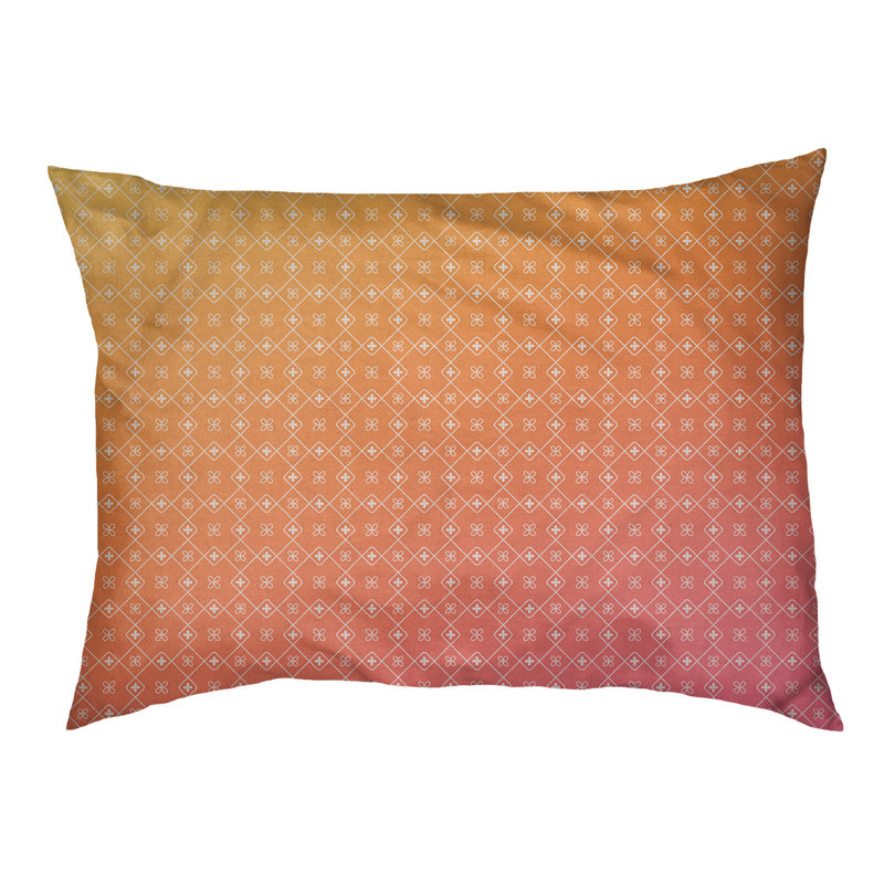Coussin pour chien/classique à chariot Campion, Moyen (H 14 po x l 40 po x P 30 po), Dégradé coucher de soleil