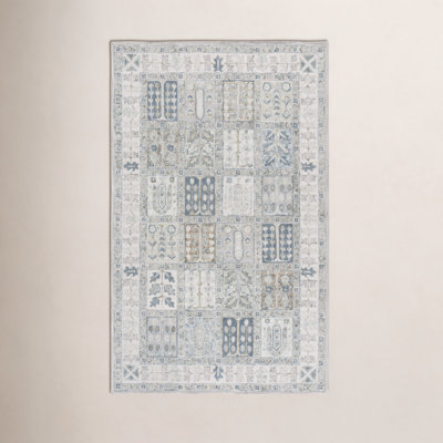 Metro Hand Tufted Wool, Cotton Geometric Indoor Rug