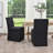 Keaton 21" Wide Modern No Assembly Upholstered Linen Side Dining Chair with Casters-741409704