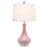 Latshaw 1-Light Ceramic Table Lamp with Fabric Empire Shade-1283084219