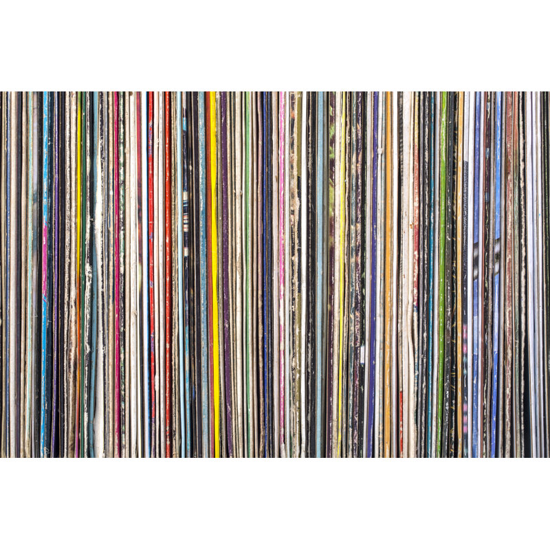 Old Vinyl Records by Alenkadr - Wrapped Canvas Print, 51cm H x 76cm W x 3.8cm D