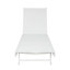 Ensemble de 2 chaises longues d'extérieur avec dossier réglable et assise en textilence