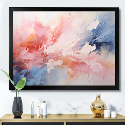 Pink And Blue Soothing Swirls III - Abstract Wall Art