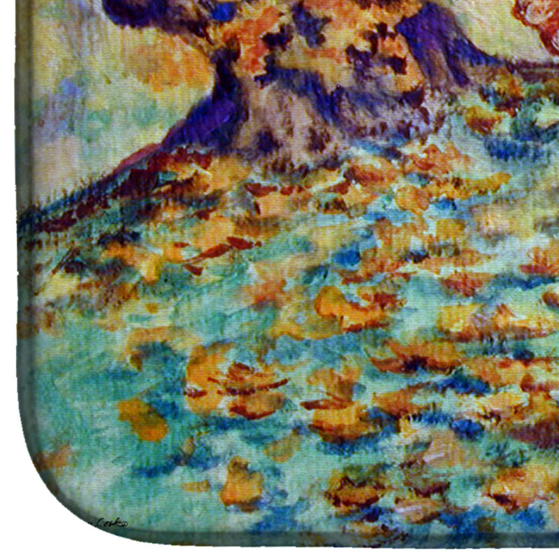 Tapis de séchage terrier airedale automne