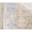 Mona Power Loom Polyester Geometric Area Rug in Beige/Light Blue-331849999