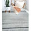 Tapis transitionnel contemporain en laine tissé à la main gris clair Southridge-56806587