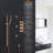 Reno Ceiling Mount Shower Head Set with 6 Body Massage Jets-48170753