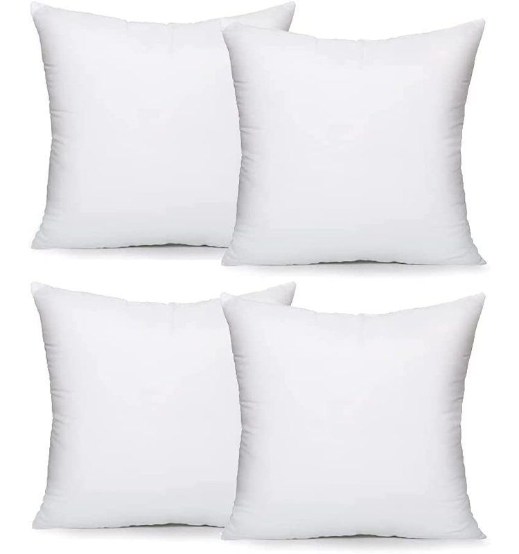 White Square Euro Cushion, 61Cm x 61Cm