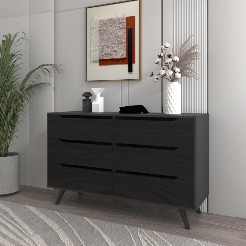 George Oliver Jhelani 6 - Drawer Dresser & Reviews | Wayfair