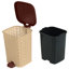 Poubelle à pédale en osier rotin 1,6 gallon-12286125-75070197