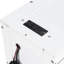 Grand lit, design, blanc, conduit sous, lit blanc encastré avec, imprimé, dessous, chargement