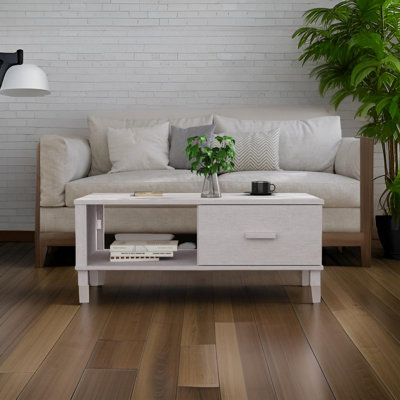 Table basse simple avec rangement Hamar
