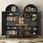 2-shelf And 1-drawer Metal Display Cabinet,Modern Freestanding Arched Cabinet, Antique Cabinets,Porcelain Cabinets,Bookshelves,assembly Required-1625589734