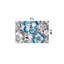 Tapis bleu / gris / ivoire Rooshi-33380990