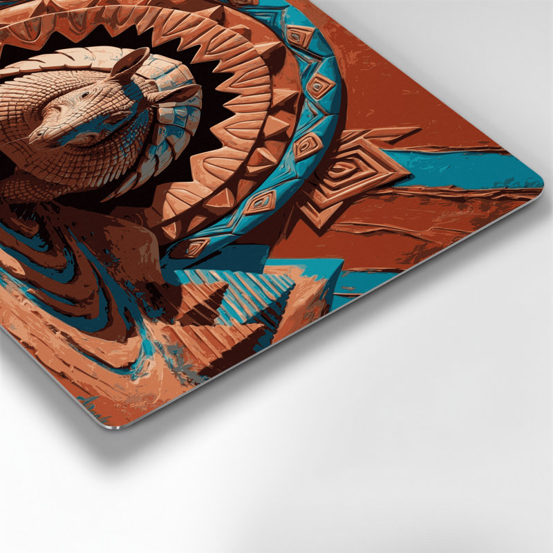 «Southwestern Animals», art mural brun en métal 4, H 132 po x l 168 po x P 0,05 po