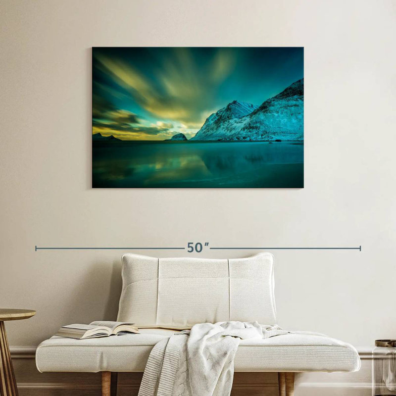Alvord lumineux Lofoten Aurora, H 26 po x l 39 po