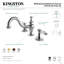 Robinet de salle de bain espacé Kingston-12624576