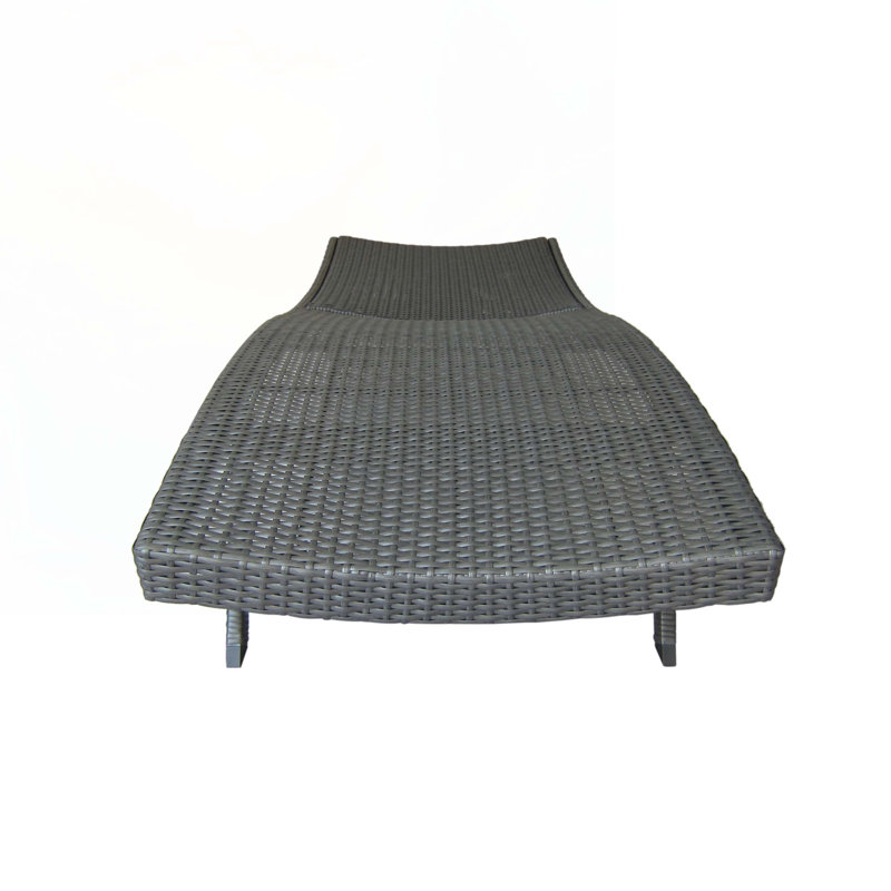 Wicker Patio Chaise Lounge Chair