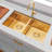 30'' L X 18'' W Double Basin Workstatiom Sink Stainless Stain Undermount Kitchen Sink-110979391