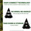 6.5-Ft. Flocked Mountain Pine Christmas Tree with Multi-Color LED String Lighting