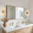 2-Light Wall Sconce Bath Vanity Light with Marble Pattern