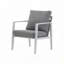 Chaise longue d'extérieur en aluminium avec corde élégante-247967317