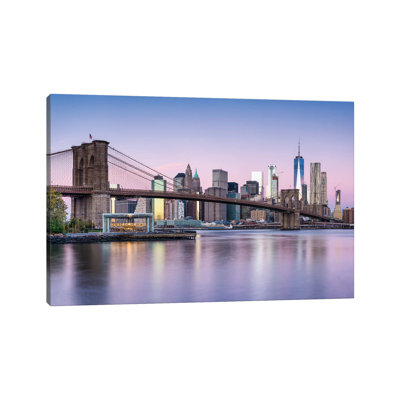 " Brooklyn Bridge And Manhattan Skyline On A Winter Morning " by Jan Becke