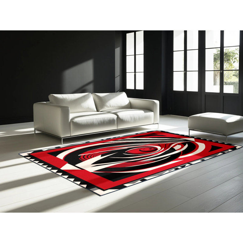 Tapis abstrait Ascent, Carré 8 pi