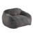 Indoor Bean Bag Chair, Gray Faux Fur