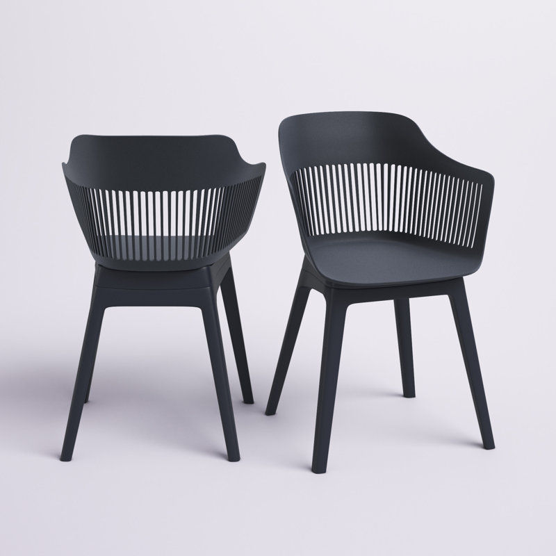 Milette 17.72'' H Armchair, Black