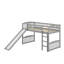 Lit mezzanine simple avec glissade