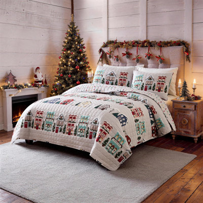 Avanti Winter Village Full/Queen Quilt Set