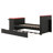 Innovative Wood Daybed with Trundle, Desk, LED Light & USB Connectivity-1239566755-1239566754
