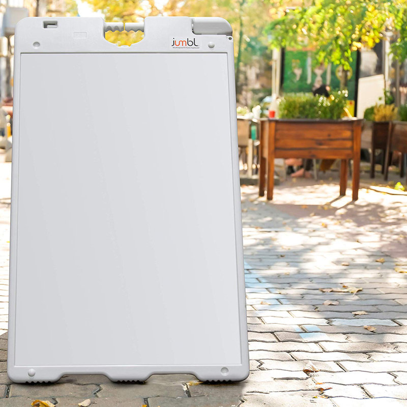 A-Frame Sandwich Signboard, White, 37.5" H x 24" W x 12.1" D