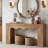 63-Inch Long Sofa Table, Farmhouse Wood Console Entryway Table-1822221542