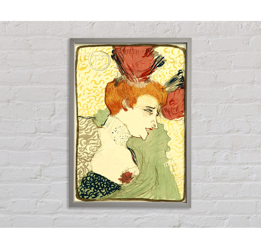 Büste von Marcelle Lender von Toulouse Lautrec - Einzelbildrahmen Kunstdrucke auf Leinwand