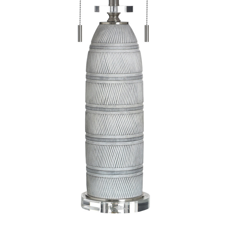 Woven Stone Table Lamp