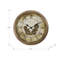 Horloge murale 23 po, mécanisme transitionnel, brun antique, style transitionnel | Idée cadeau