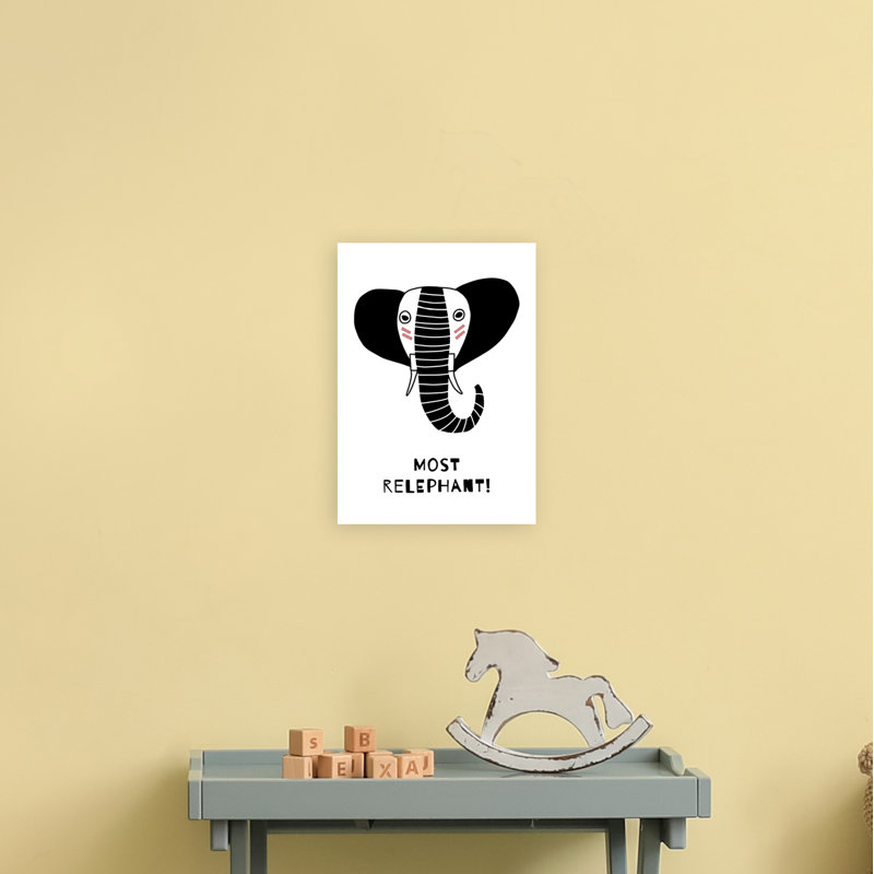 Elephant by Miniofmine - Print, 30cm H x 21cm W x 1cm D, Unframed