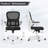 Ergonomic Mesh Office Chair With Lumbar Support, Flip Armrests, Rolling Wheels For Comfortable Work In Home Or Office Spaces