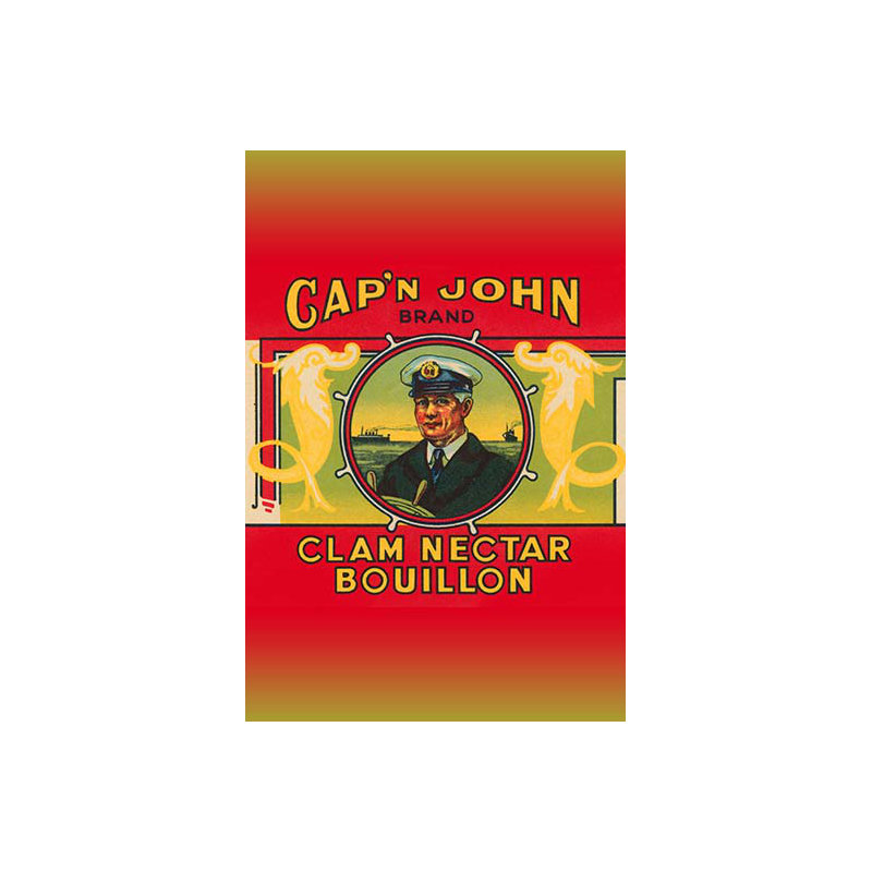 « capn john brand clamation bouillon », affiche rétro, H 66 po x l 44 po