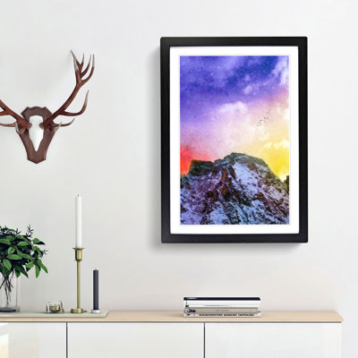 Birds Above the Dolomites in Italy - Picture Frame Painting Print