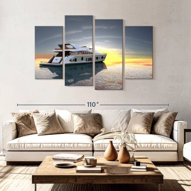 Mehar Grey Sky, 54" H x 84" W