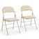 Marky Vinyl Padded Stackable Folding Chair Set for Office, Conference Room