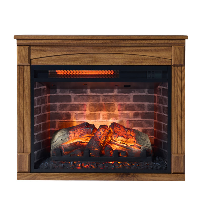 28 Inch Tv Media Entertainment Center With Electric Fireplace