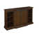 Manning 68" Infrared Electric Fireplace Entertainment Center in Espresso w/ 28" Firebox & Barn Doors