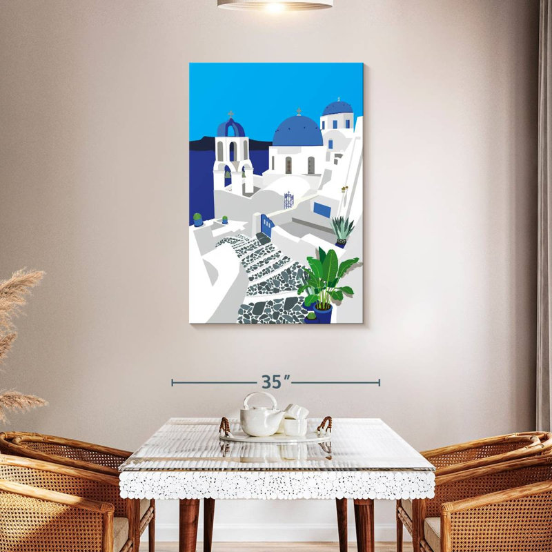 Nicci Iconic Santorini Architecture, 45" H x 30" W