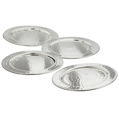 Sous-verre rond martelé