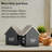 Digital House-Shaped Alarm Clock with Temperature Display & White LED Dimmer-1959033450